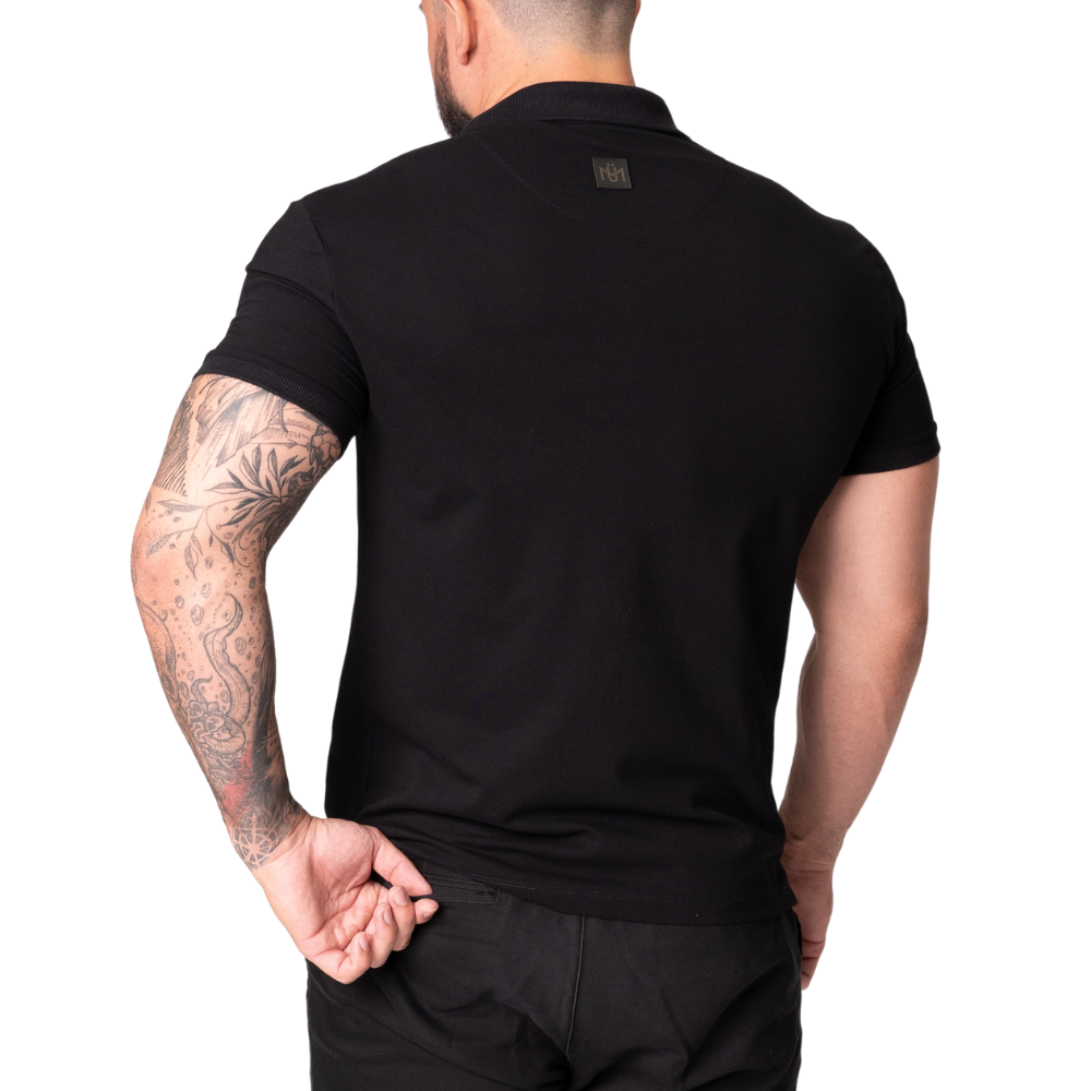 Camiseta gola polo NICE de Algodão com Mangas Curtas