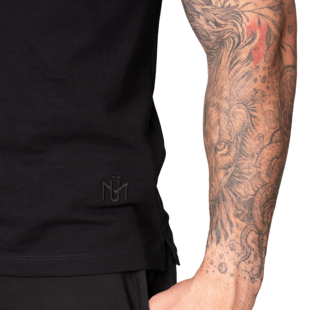 Camiseta gola polo NICE de Algodão com Mangas Curtas