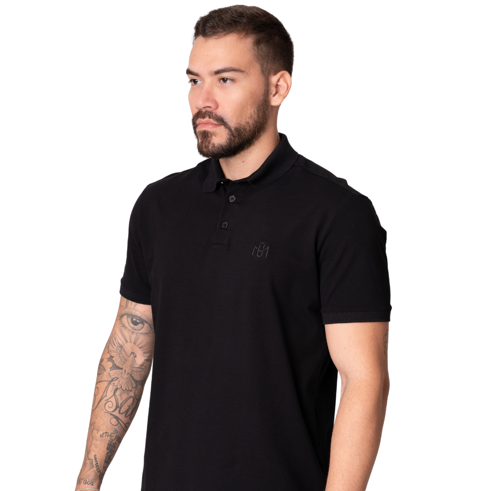 Camiseta gola polo LILLE de Algodão com Mangas Curtas